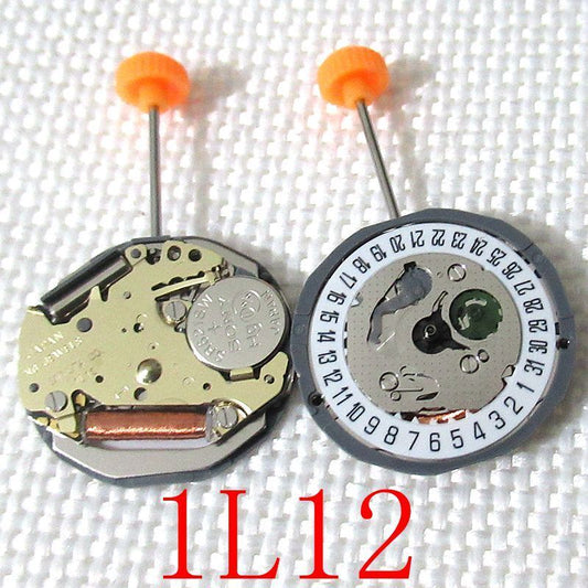 Replacement Miyota 1L12 Japan quartz movement for watch with date at 6 o'clock, Japan made part.