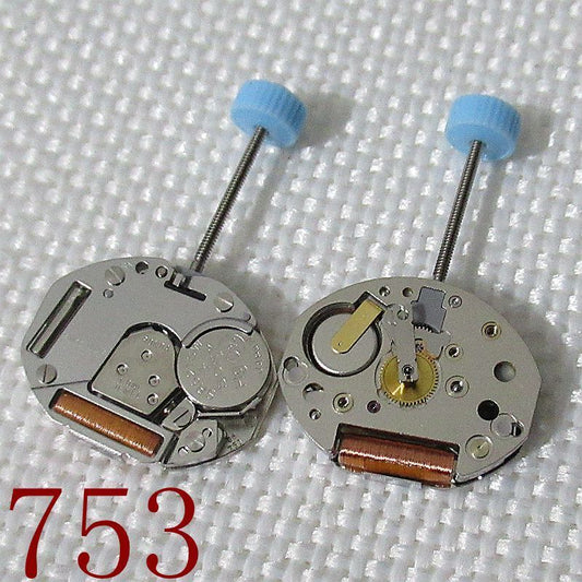 Ronda 753 quartz movement for precise watch repair and replacement parts.