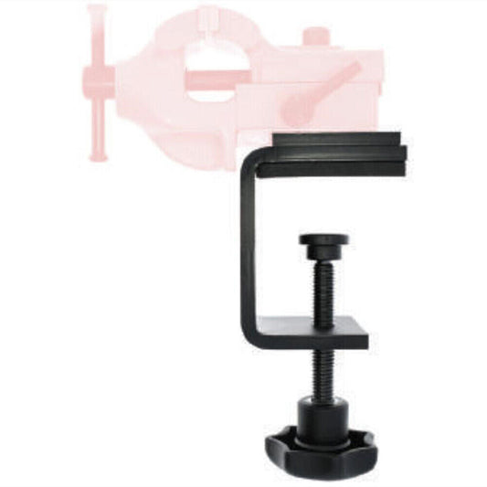 Horotec MSA24.109 black watchmakers bench clamp for vice fixing, Swiss made precision accessory.