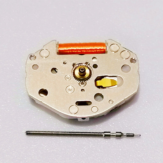 Quartz watch movement Miyota 2035 with 3 hands and stem, reliable brand new timing mechanism.