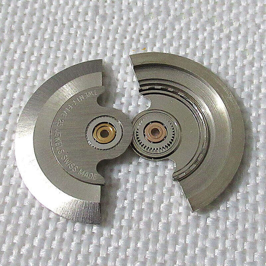 Silver rotor oscillating weight compatible with ETA 2824 2834 2836 movements for precise watch function.