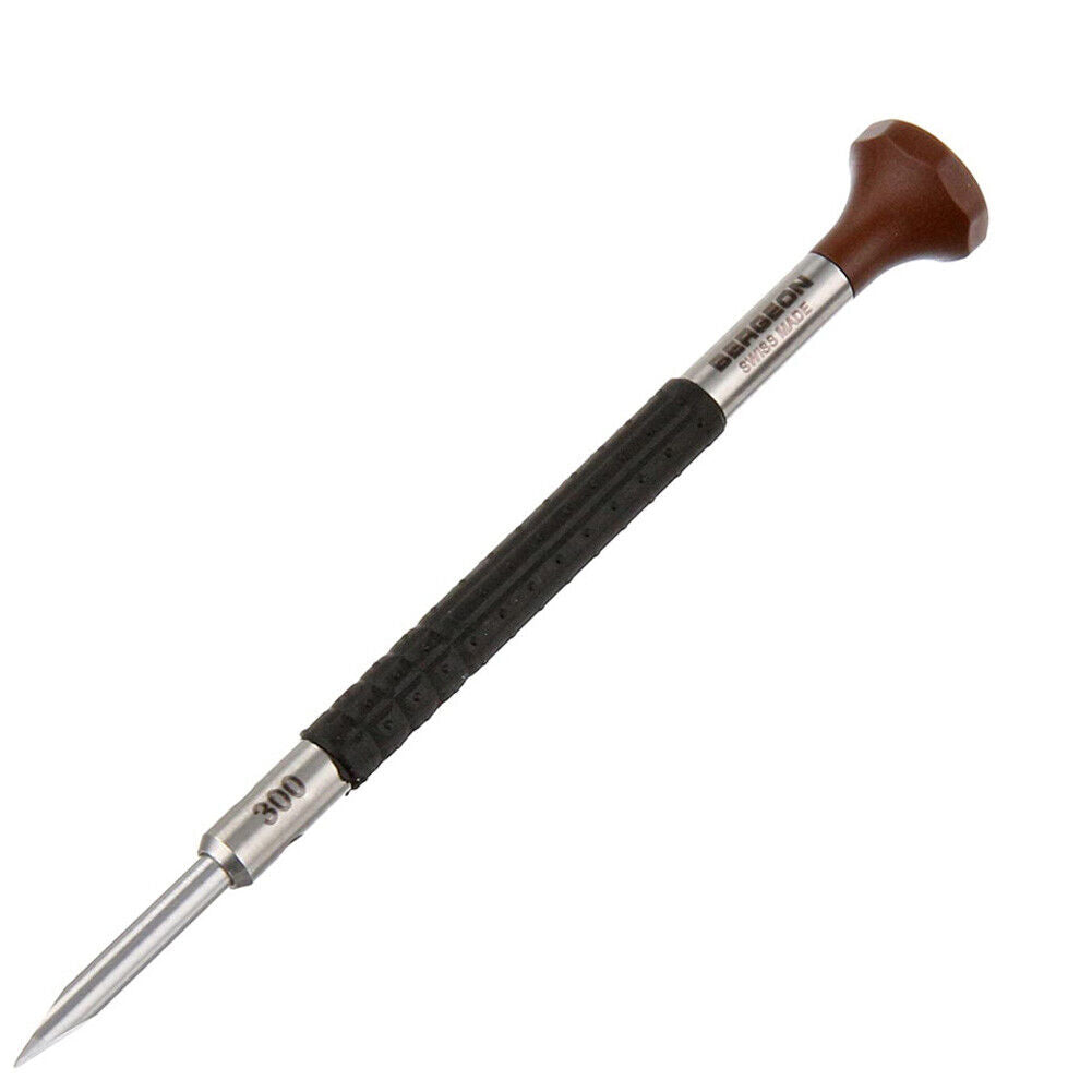 Bergeon 6899-300 ergonomic Swiss screwdriver for 3.00mm watch screws, ideal for precision watch repairs.