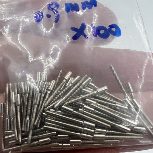 100PCS 0.9mm watch winding stems extension for precision watch repair and replacement