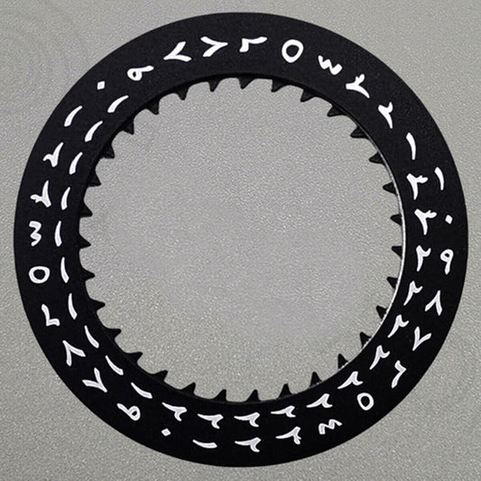 White Arabic date wheel with black disk for NH36 movement, date at 3 o'clock, perfect for watch repairs.