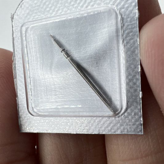 Watch winding stem for ETA 956.114 and 955.114 quartz movements, generic replacement part.