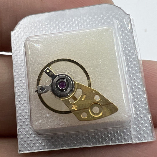 Golden balance wheel with splint for Miyota 8N24, precision Japan-made watch accessory.