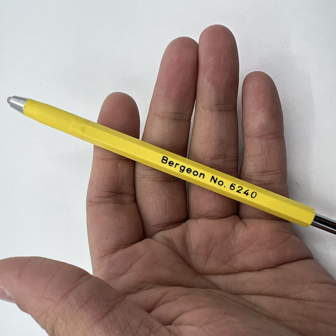 Bergeon 6240 glass fibre scratch brush for precise watch glass polishing and removal of scratches