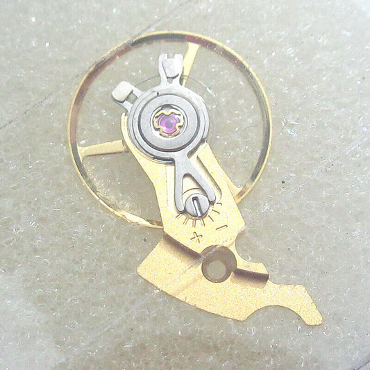 Golden balance wheel with splint for Seagull/ETA 2824 2836 2834 watch movements, precision accessory.