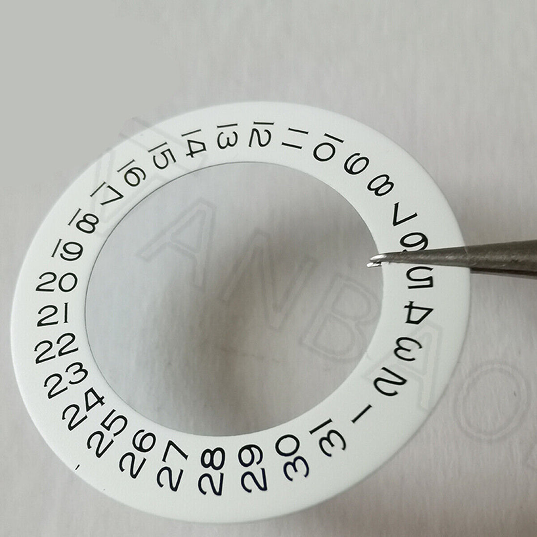 1. Date Disk Wheel overlay for watch 2813 8215 2836 movement with date at 9 o'clock,.  