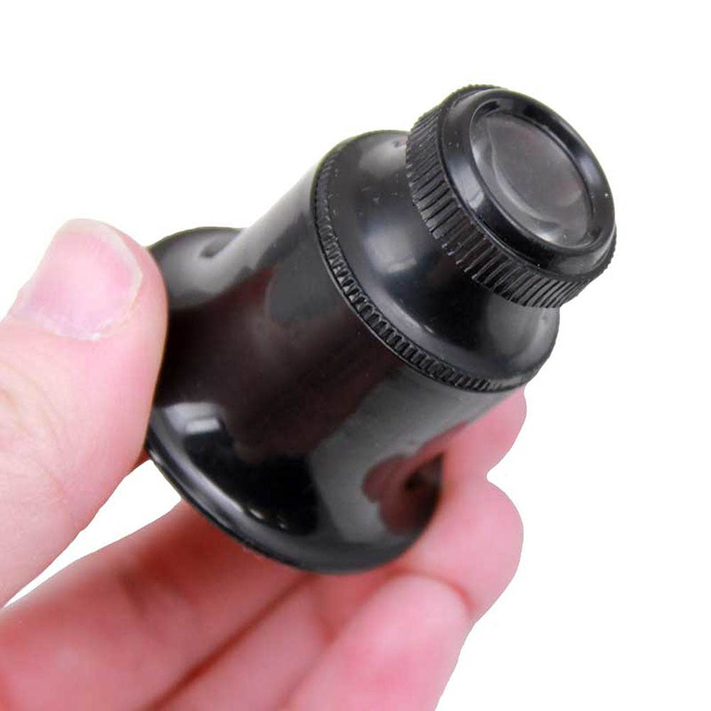 Bergeon 1458A double lens eyeglass featuring 12x and 15x magnification for detailed watch repair work.