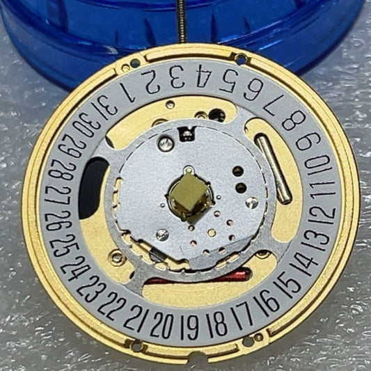 Swiss Made ETA F06.111 quartz movement with date at 6 for watch repair parts.