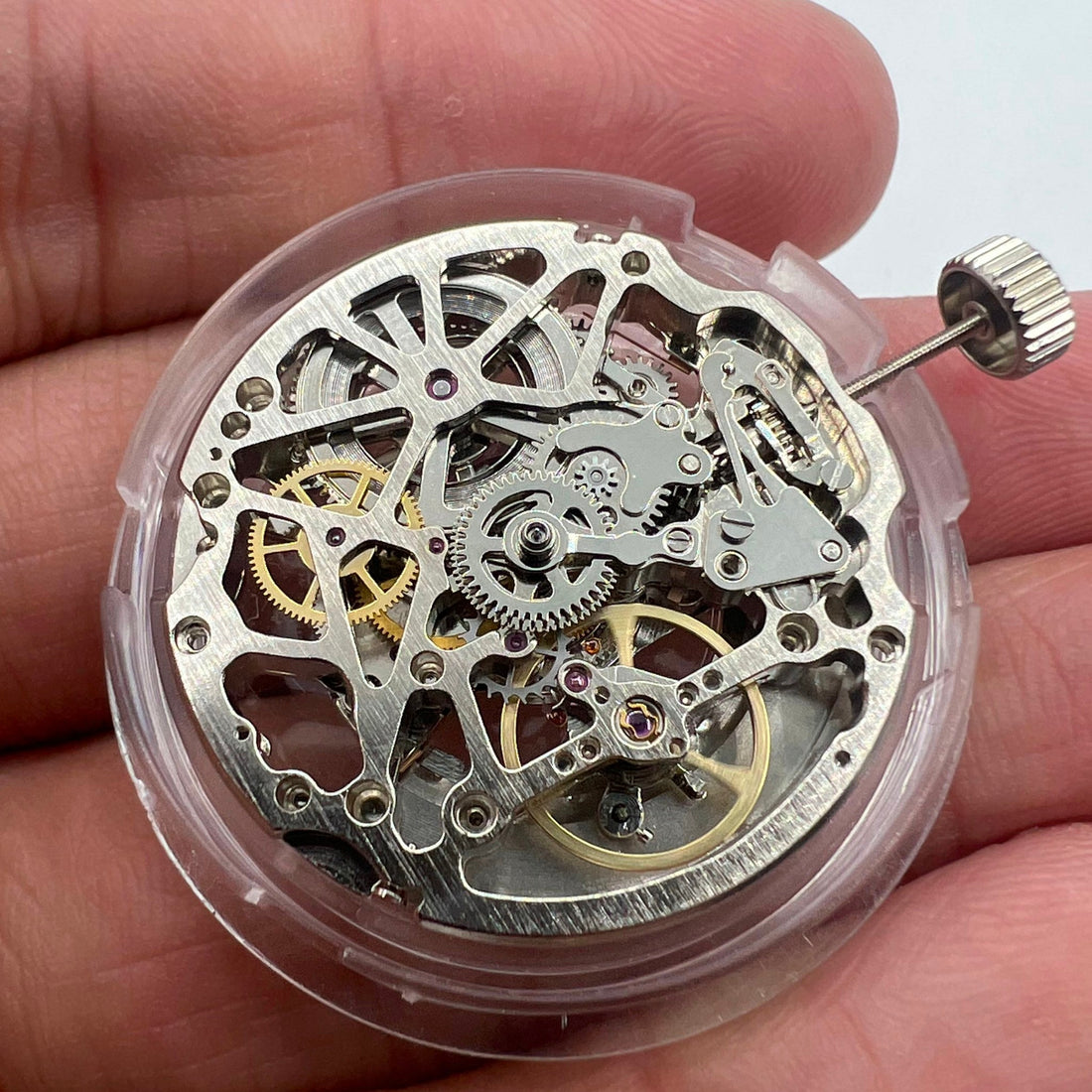 High-Quality Silver Hollow Mechanical Movement for Seagull ST3601 Watch
