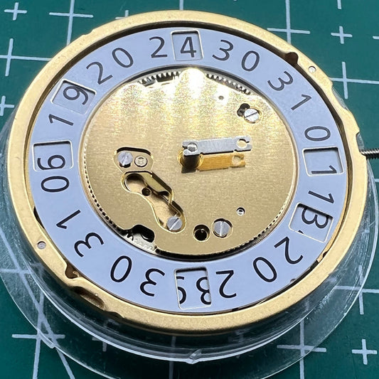 Ronda 6004B Swiss quartz movement with gold gilted finish, original and precise for watches