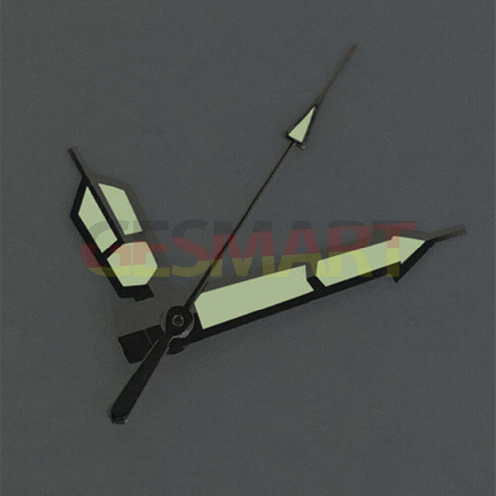 Silver trim classic green lume watch hands for ETA2836/2824/2834/2846 movements