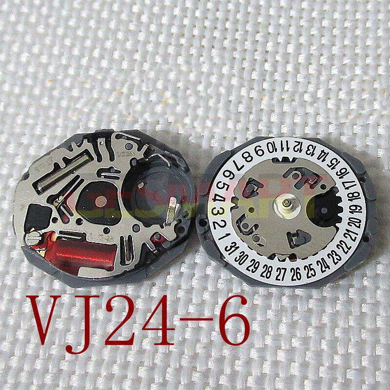 Hattori Epson TMI VJ24B Watch Quartz Movement Date 3/6 Japan Made Watch Hand and Cell Required