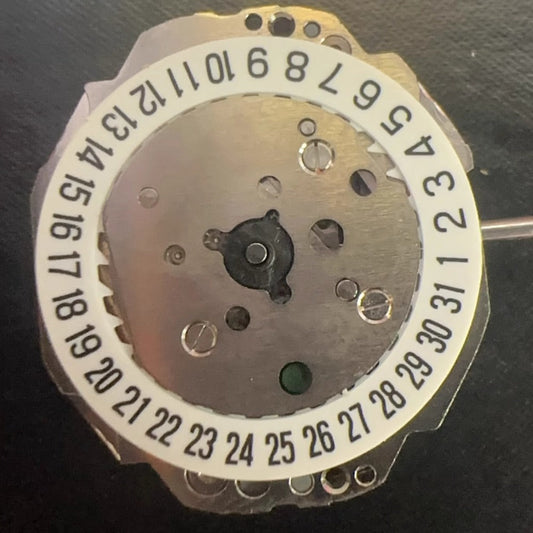 Original Japan Made 4T74 quartz watch part with 2 hands and single calendar, precise timekeeping component