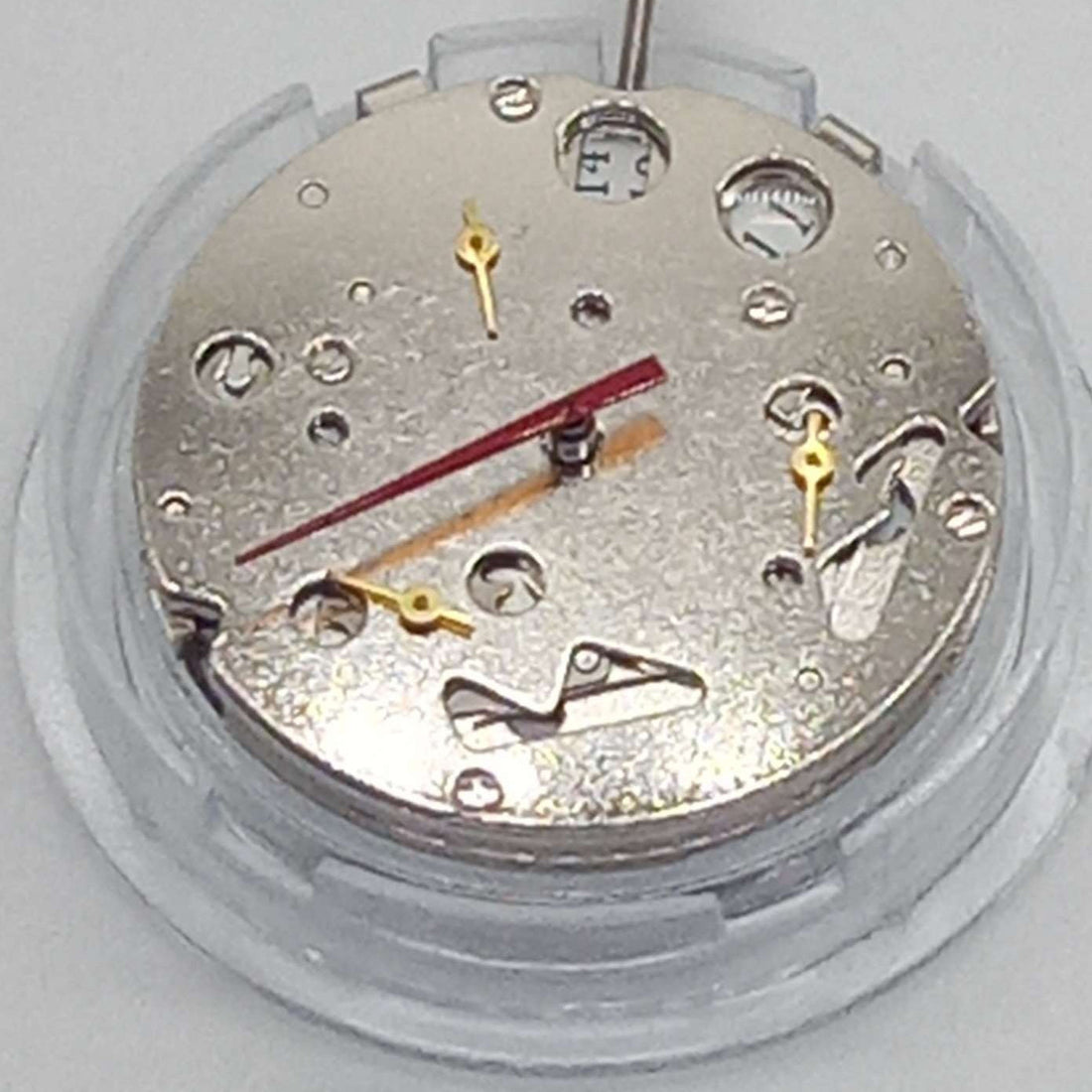 Seagull ST16 mechanical watch movement with small second hands at 2, 6, and 10 o'clock, China made.