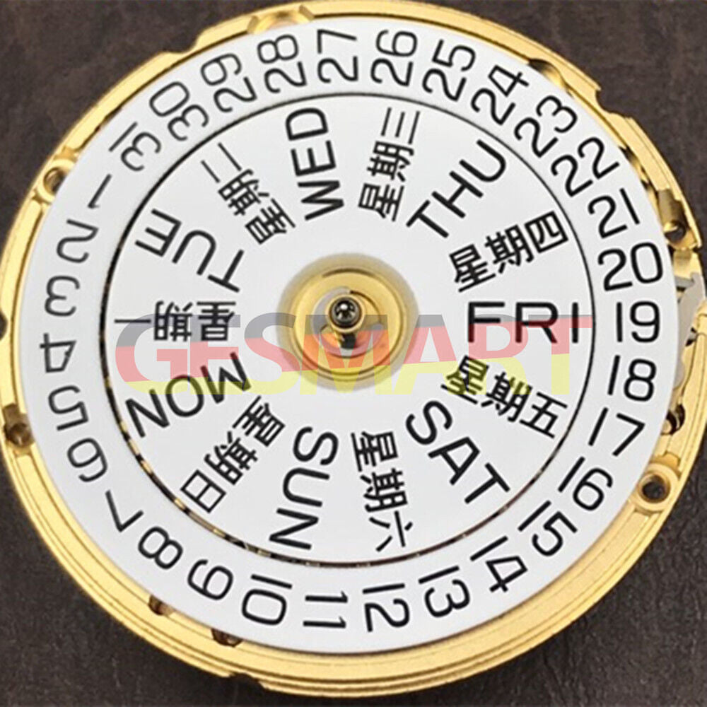 Swiss Golden Day Date ETA2836-2 Certified Mechanical Movement - Genuine & Brand New