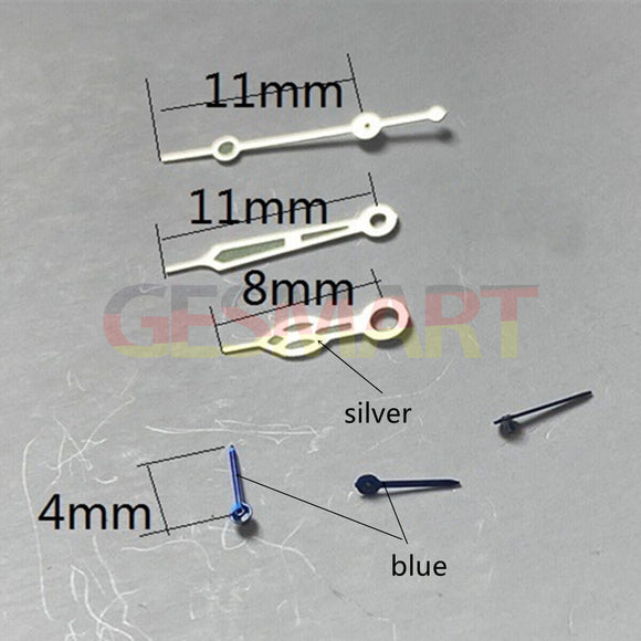 Green Lume Blue Small Second Watch Hands for Miyota OS10 OS20 OS22 OS60 OS80