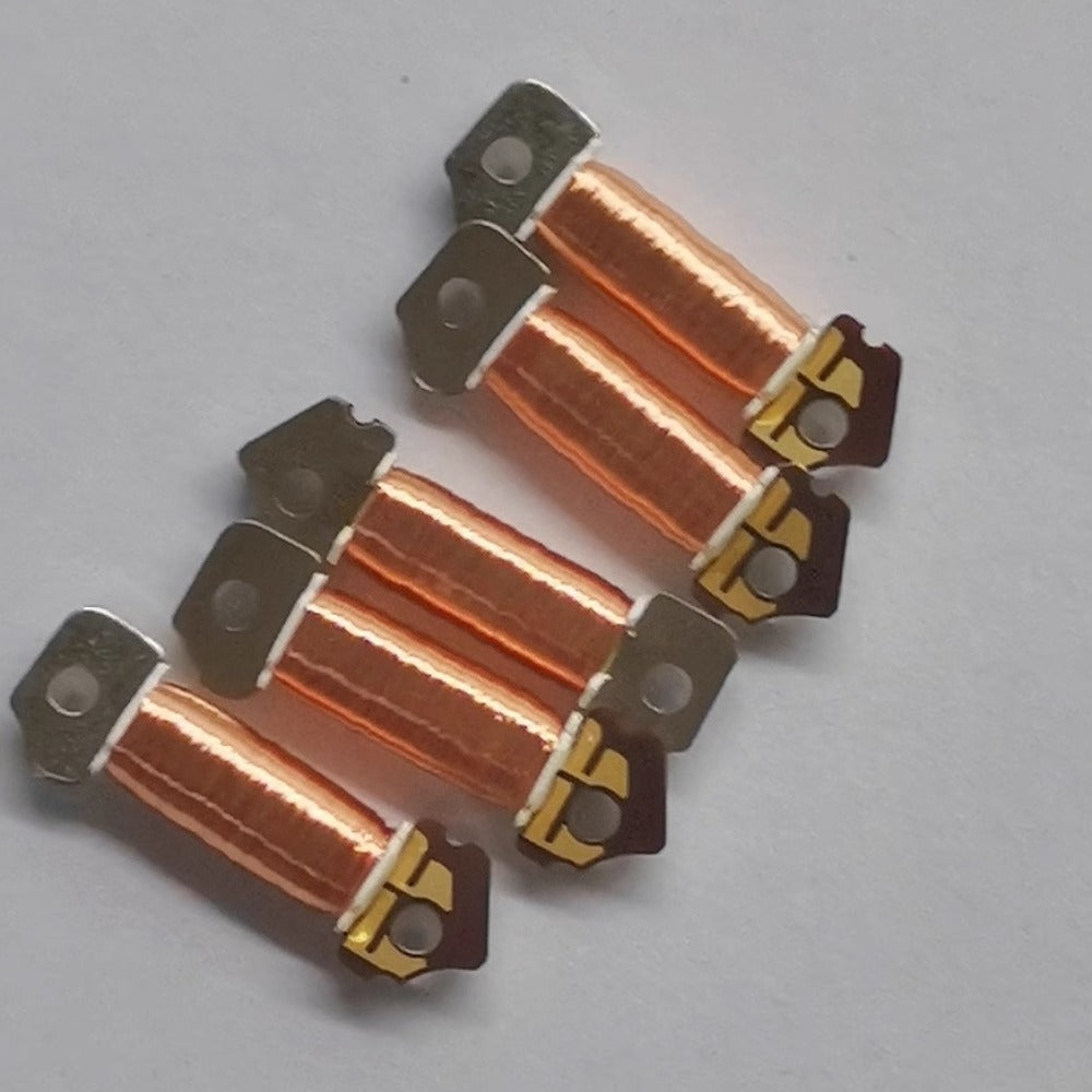 Japanese coil for Seiko V17A V19A quartz watch movement replacement part, precise circuit board component.