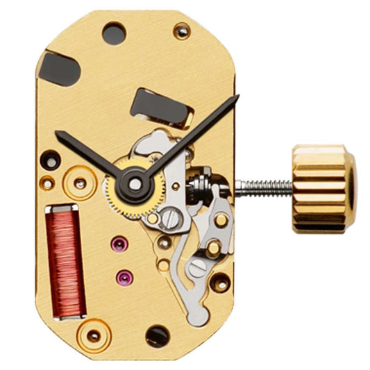 ETA 280.002 Swiss Movement Quartz Watch with 2 Hands, precision timekeeping by ETA.