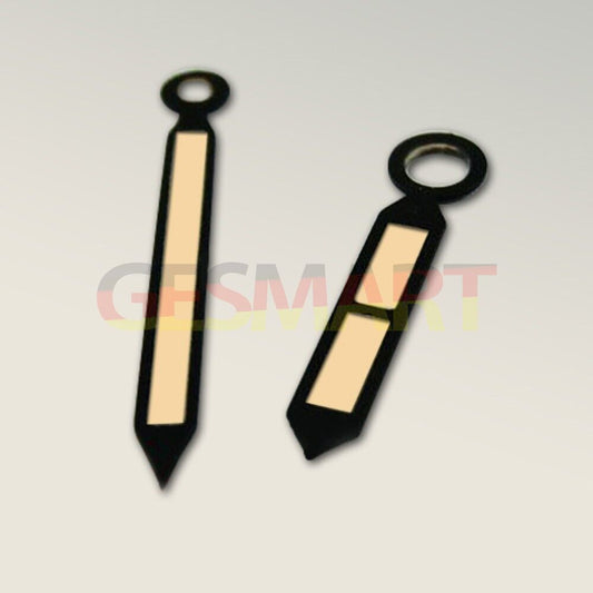 Green luminous watch hands with black trim for ST3600/ST3620 ETA6497/6498 mechanical watch movement.