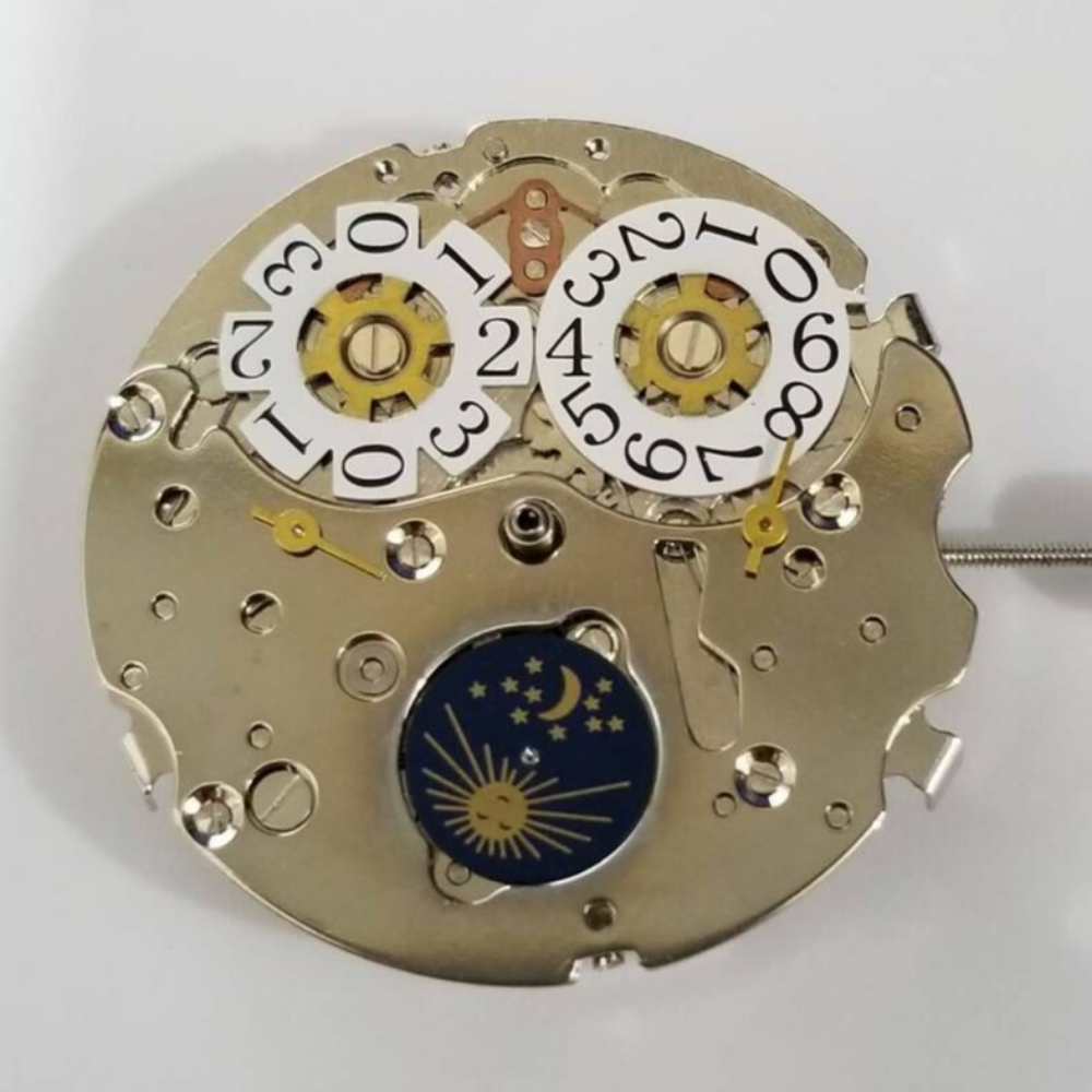 SEAGULL ST16 automatic movement for watch repair with big date feature, precise mechanical part.