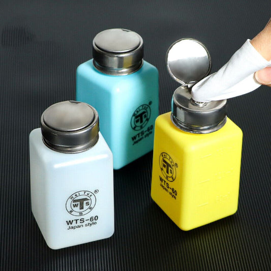 180ml refillable alcohol bottle, ideal for welding and air pump repairs.