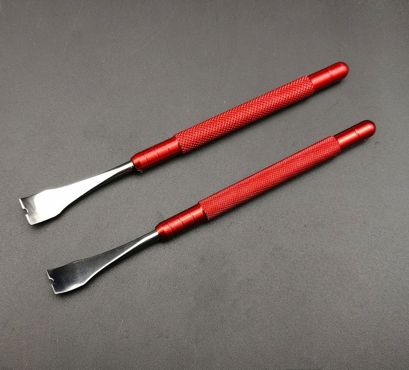 Replacement watch hands tool levers, set of 2, for precise repairs in watch maintenance kits.