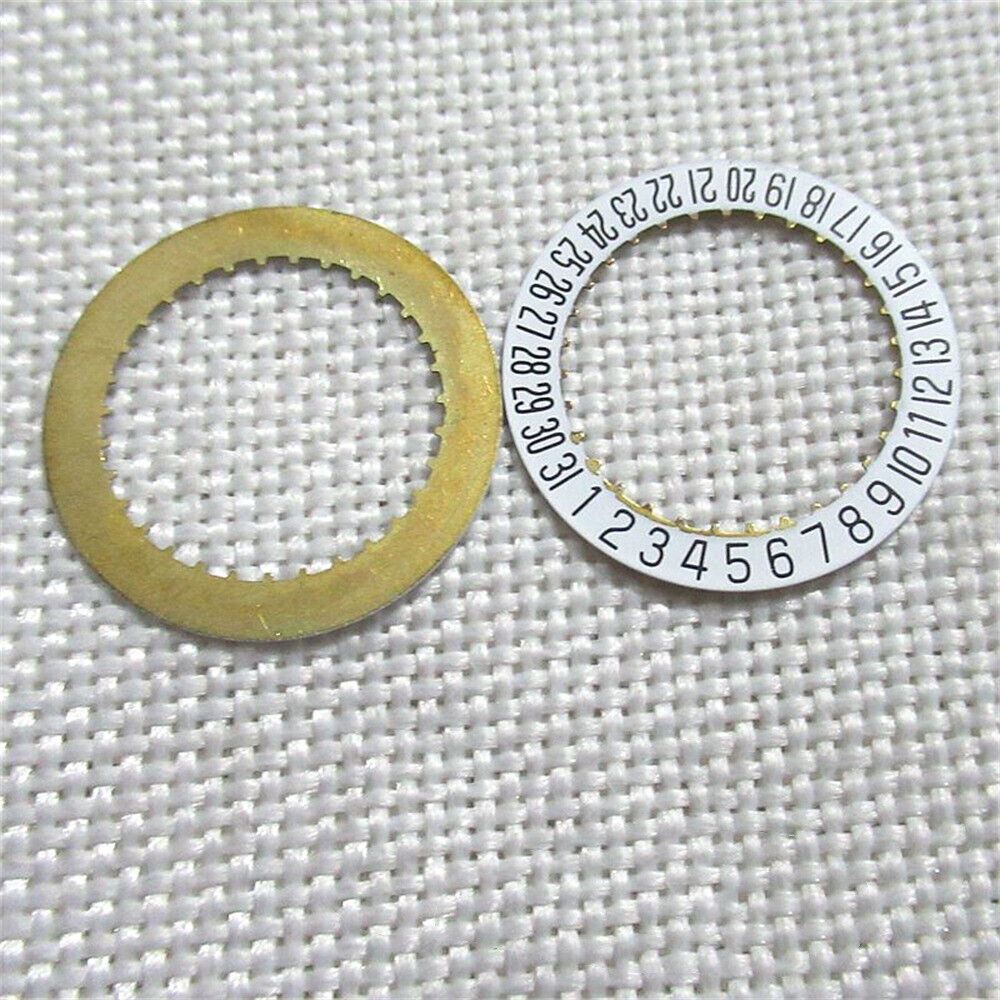 White date disk wheel for ETA 2824 movement, date at 6 o'clock, generic fit, precision part.