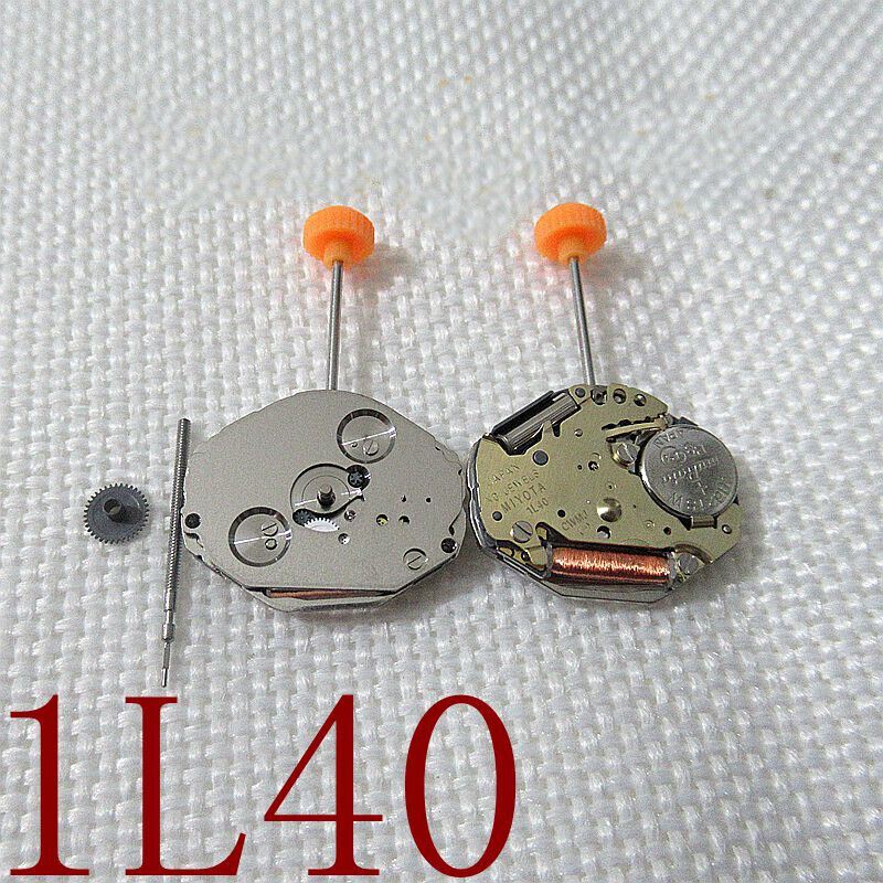 Miyota 1L40 Japan quartz movement with date at 6, precision watch part, Japan made brand.