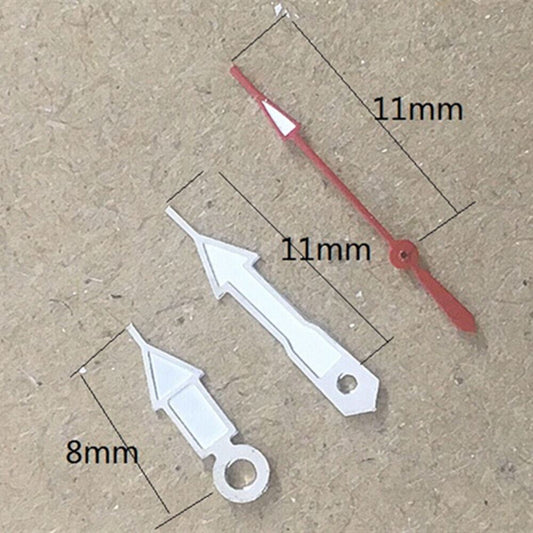 Luminous red second hand by P1-H2-C10 for Miyota 2035 quartz watch movement, vibrant and precise timing.