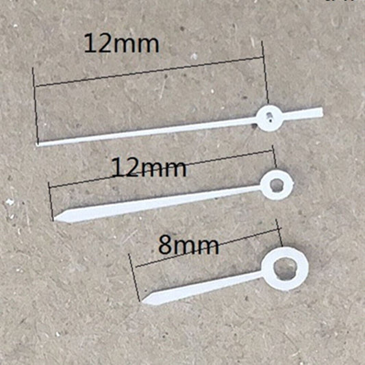 White watch hands set designed for Miyota 2035 quartz movement by P1-H4-C116, perfect for repairs.