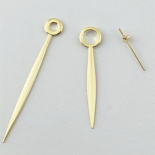 Golden Willow leaf watch hands for Seagull ST3600, ETA6497 & ETA6498 movements, elegant accessory.