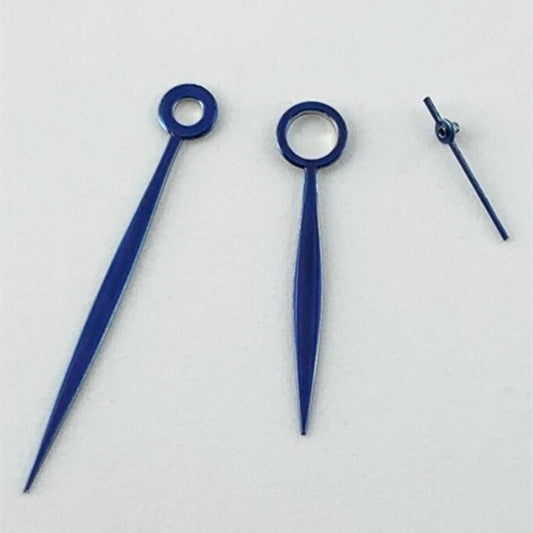 Blue Willow leaf shape watch hands for Seagull ST3600, ETA6497 movements, stylish and precise.