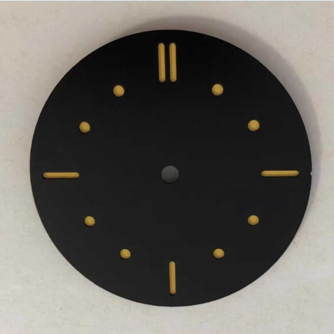 39mm black dot green luminous watch dial for ETA 6497/6498 movement