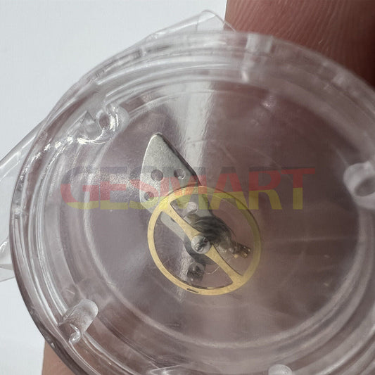 Japan Made silver balance wheel with splint for Miyota 8N24 movement, precision watch accessory by Miyota.