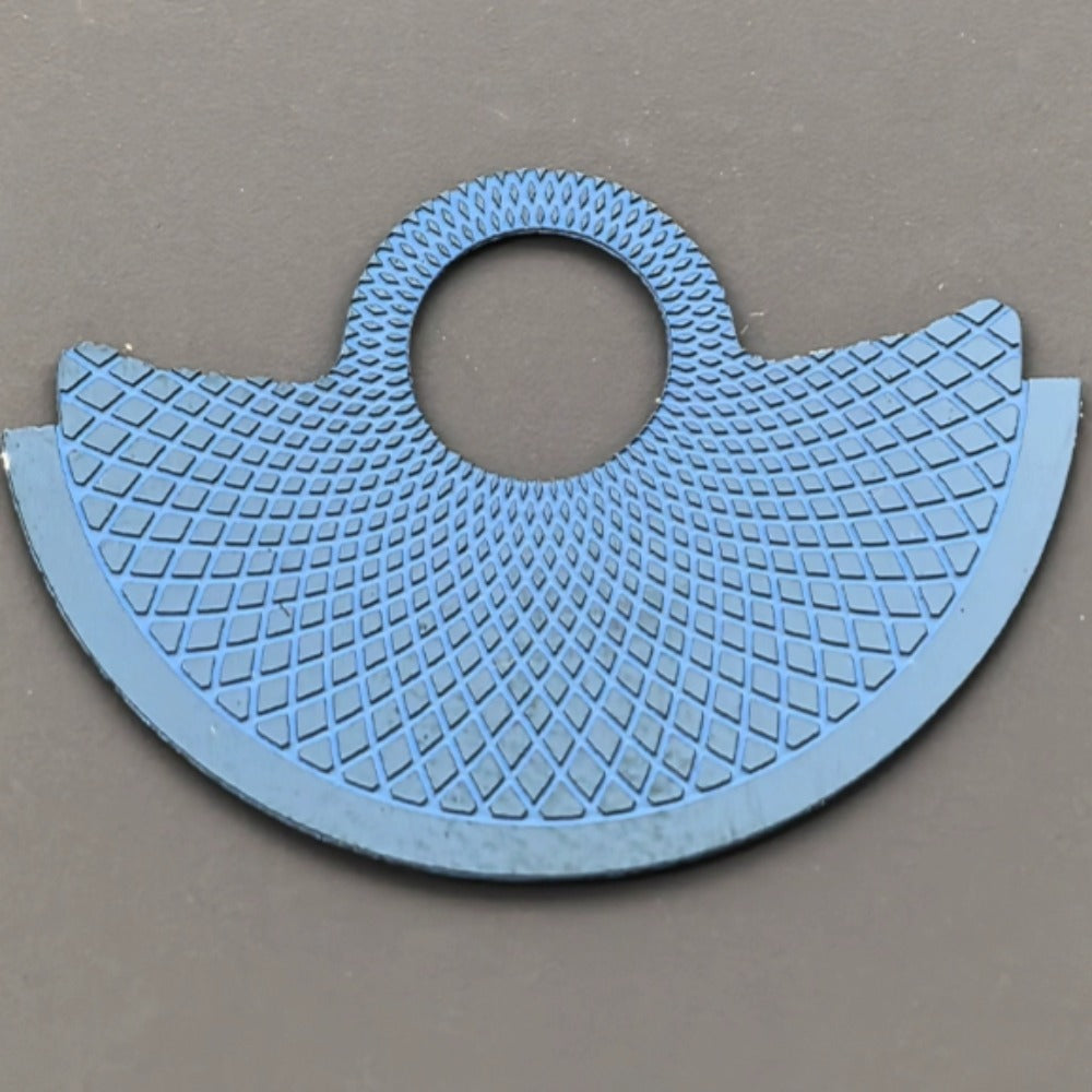 Blue snake scale design rotor overlay for NH35 NH36 7S26 4R35 watches.