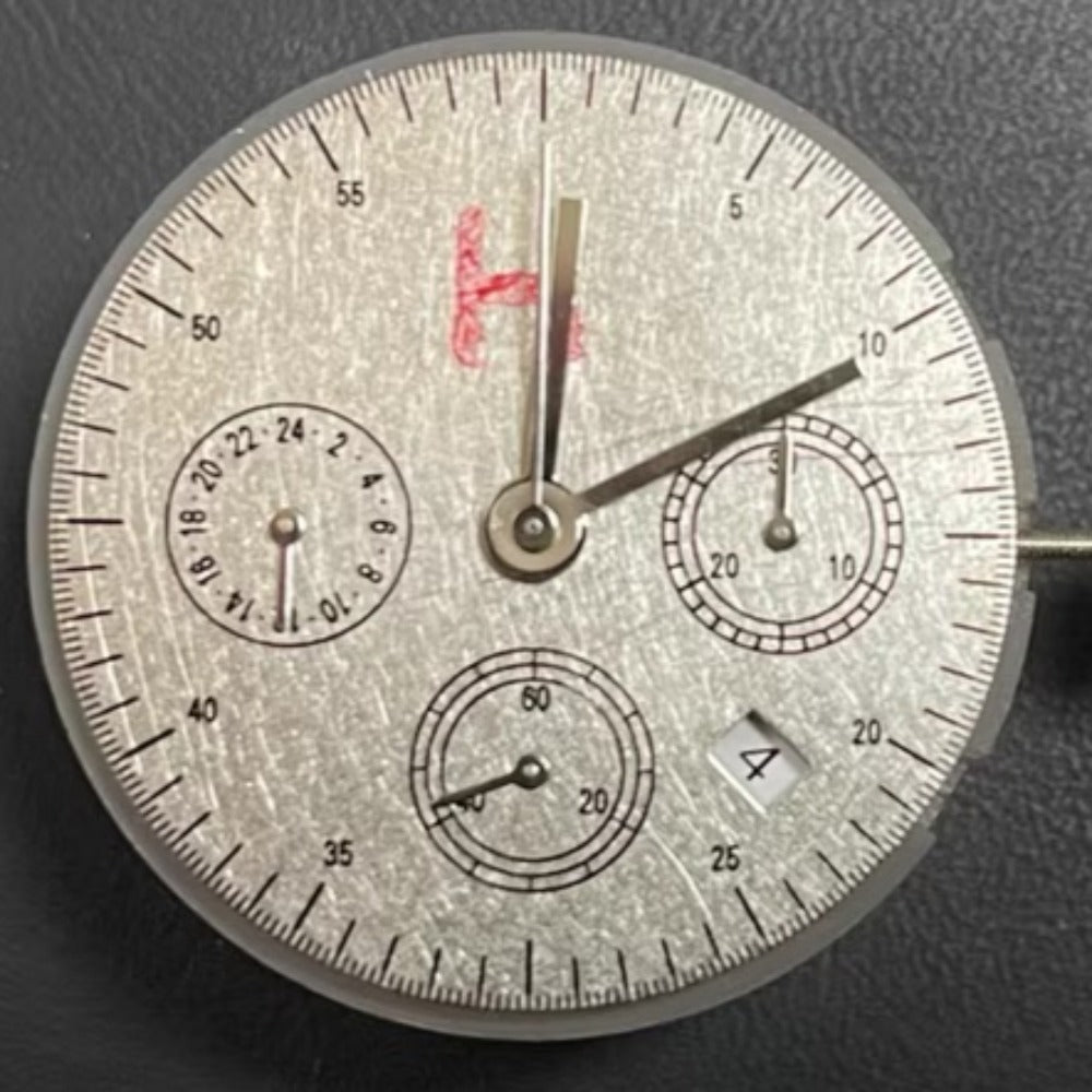 Chinese Dandong 7750 mechanical watch movement with SL4611D white disk details for watch accessories.