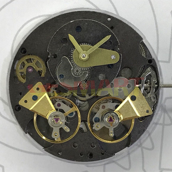 China Made Shanghai Double Balance Wheel Automatic Mechanical Movement