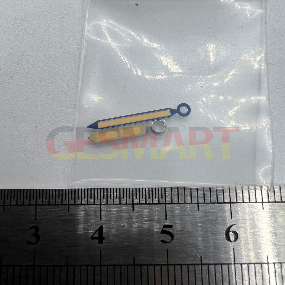 Green luminous watch hands with blue trim for ST3600/ST3620 ETA6497/6498 mechanical watch movement.