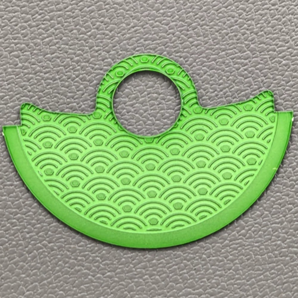 Grass green wave rotor overlay, designed for NH35 NH36 7S26 4R35 watch movements.