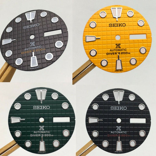 Watch dial with luminous markers for NH36 NH35 movement, ideal replacement part