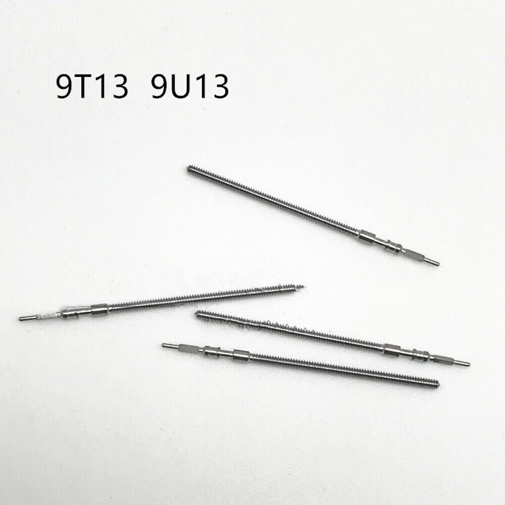 1. Set of 10 watch winding stems compatible with 9T13/9U13 movements for precise repairs.  
