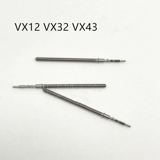 10PCS generic watch winding stems compatible with VX12 VX32 VX42 movements for repairs and replacements.