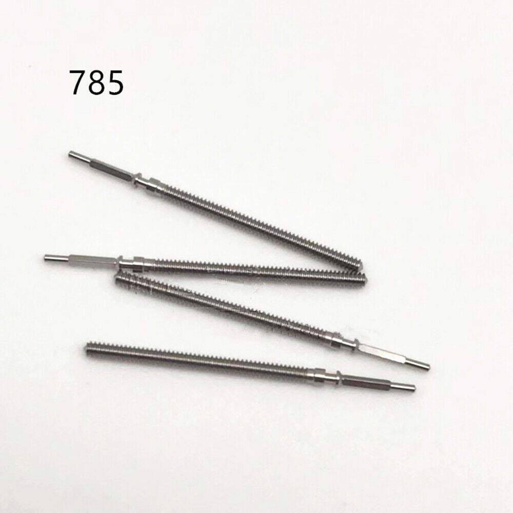 1. Ten generic watch winding stems compatible with 785 movement for precise time adjustments.  