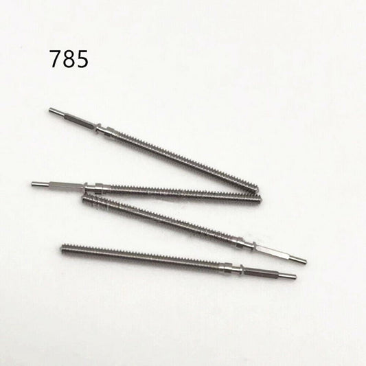 1. Ten generic watch winding stems compatible with 785 movement for precise time adjustments.  