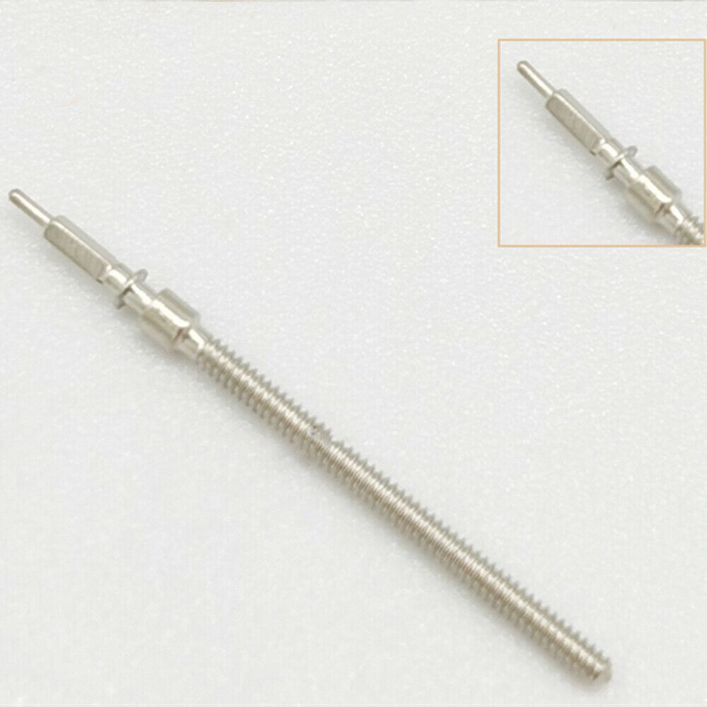 Set of 10 generic watch winding stems for ST6 movement, ideal for repair and replacement.