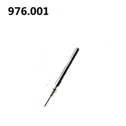 Watchmaker winding stems for ETA 976.001 movement, compatible generic parts for precise repairs.