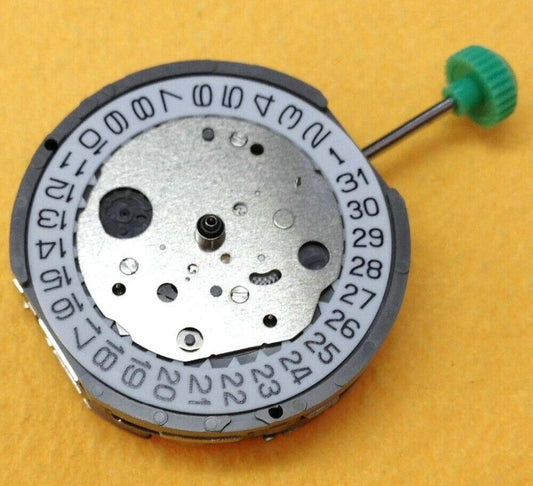 MIYOTA FS26 3-Eyes chronograph quartz watch movement with precise time tracking by Miyota.